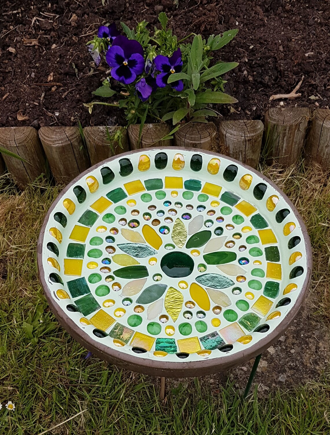 Mosaic Bird Bath Etsy