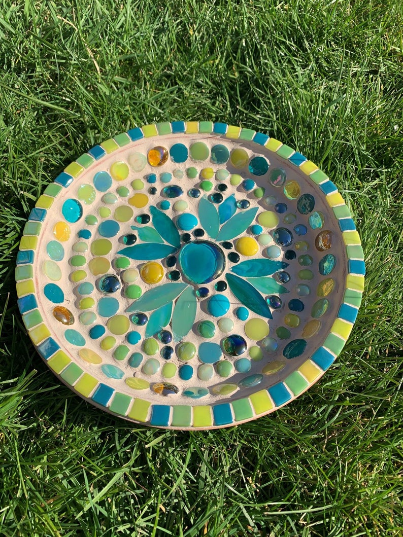 Mosaic Bird Bath Perfect Gift Ideas Etsy