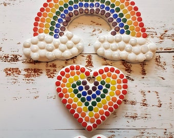 Mosaic Rainbow Set | A Beautiful Gift | Valentines Day