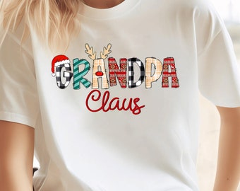 Grammy Claus Shirt Christmas Lights Pajama Family Matching