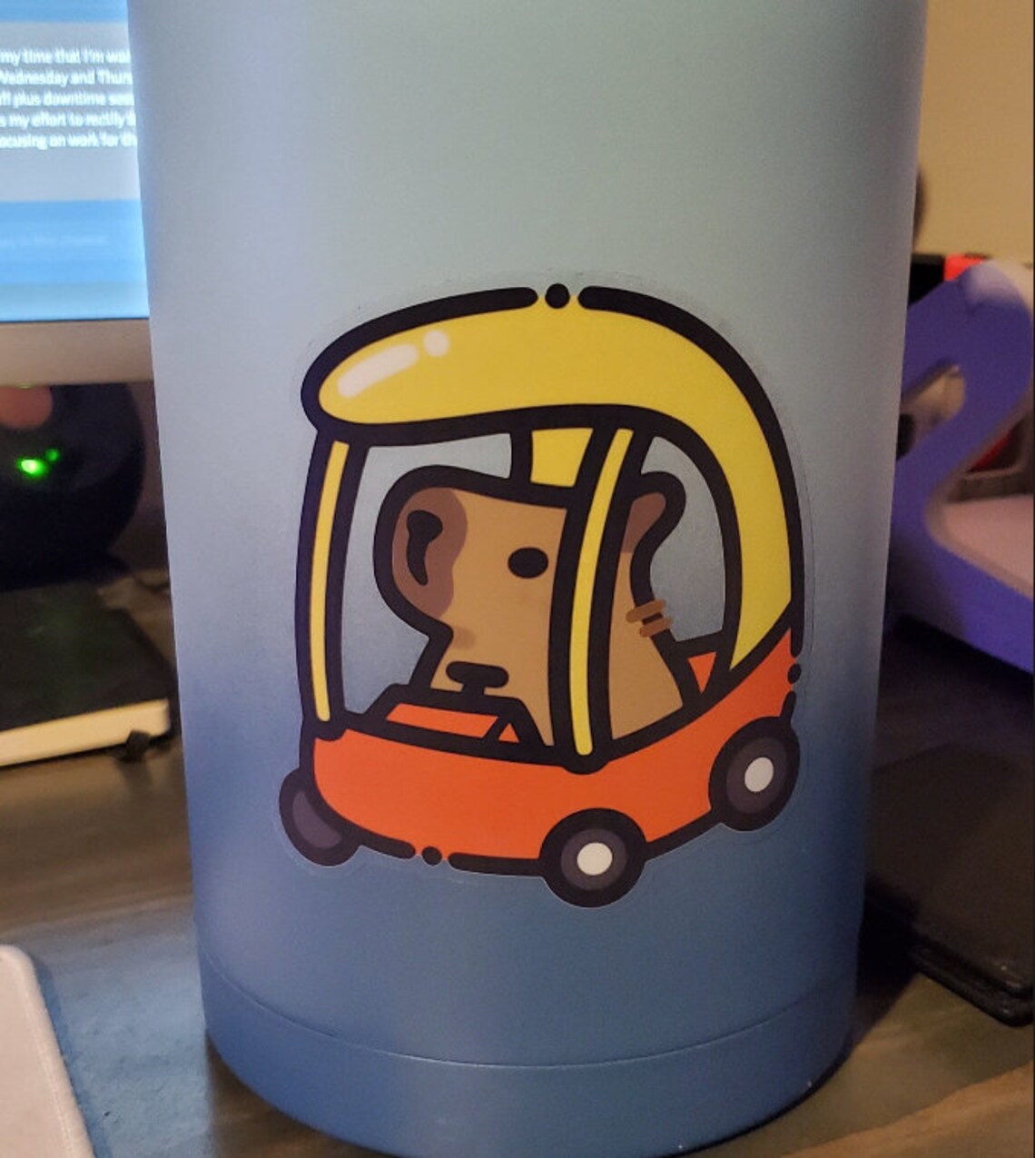 LARGE Capybara Car Clear Sticker - Etsy