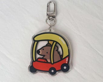 Bear Car Keychain