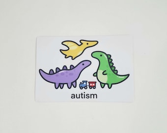 AUTISM DINOSAUR STICKER
