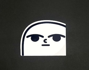 Disapproving Car Peeker Sticker