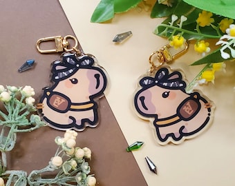 Capybara Drip Girl Doppelseitiger Charm