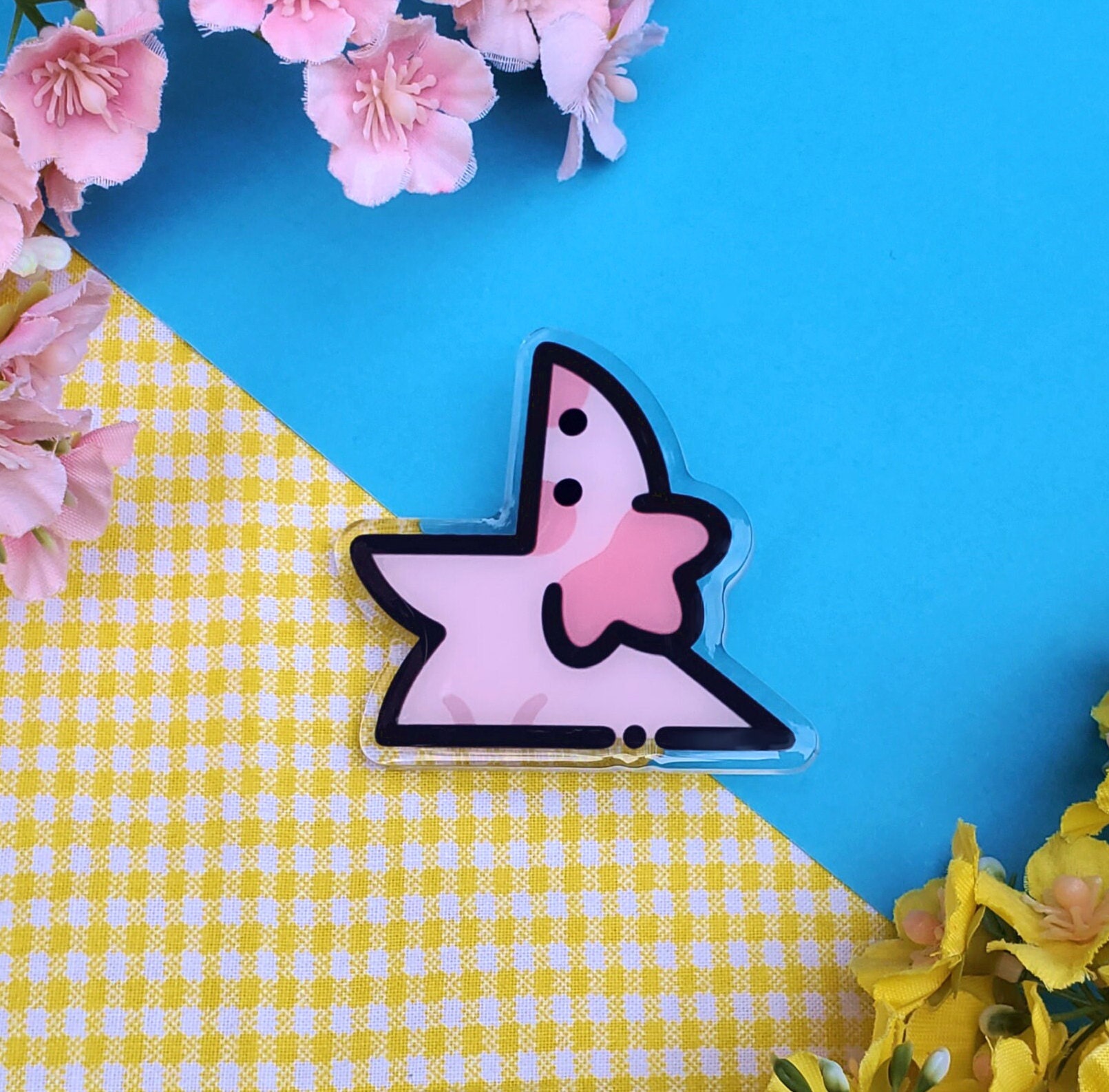 Axolotl Derp Acrylic Pin