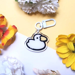 Duck Charm Double Sided Keychain