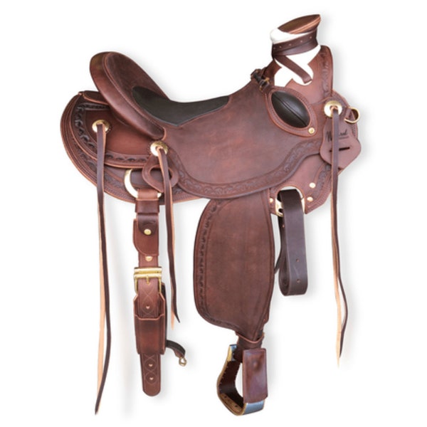 Selle d'équitation western Wade avec arçon en bois