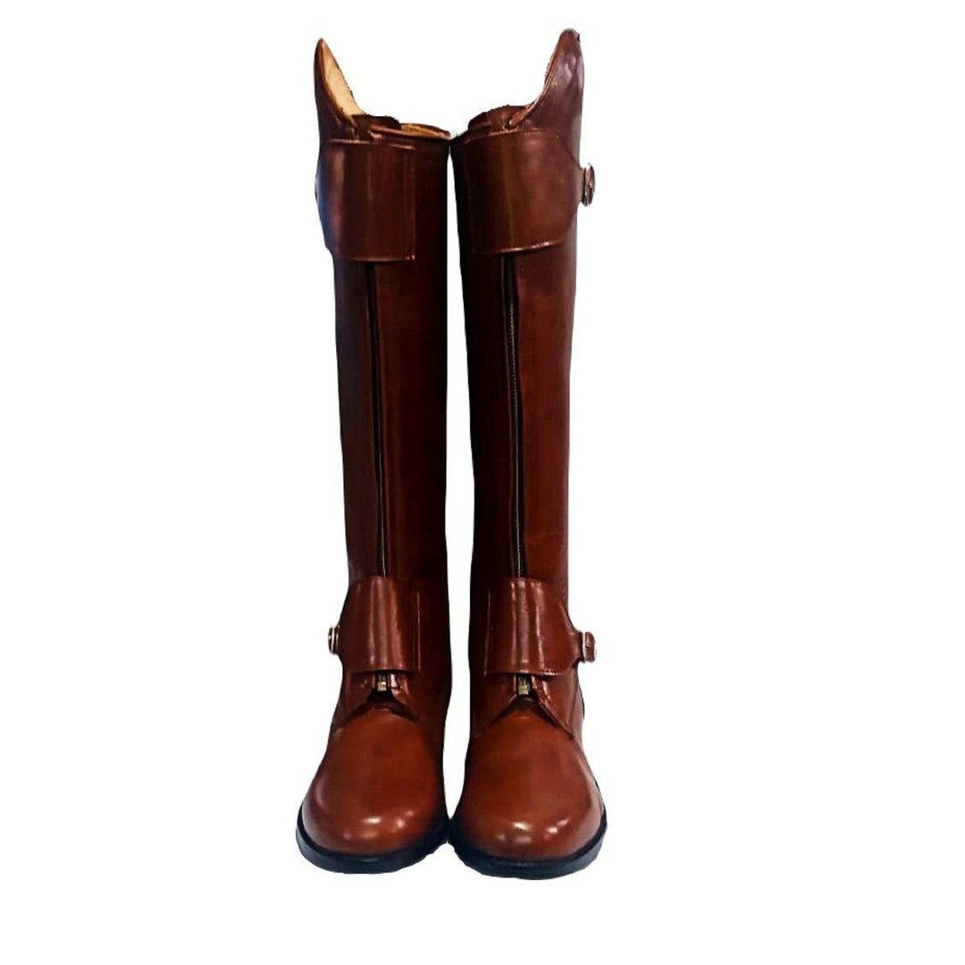 Rovadik Custom Made Riding Polo Boots, Genuine Leather Polo Riding
