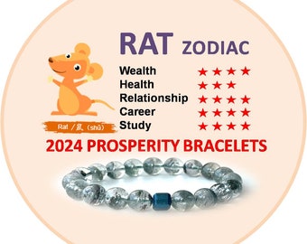 2024 Prosperity bracelet for Rat Zodiac. Free Shipping