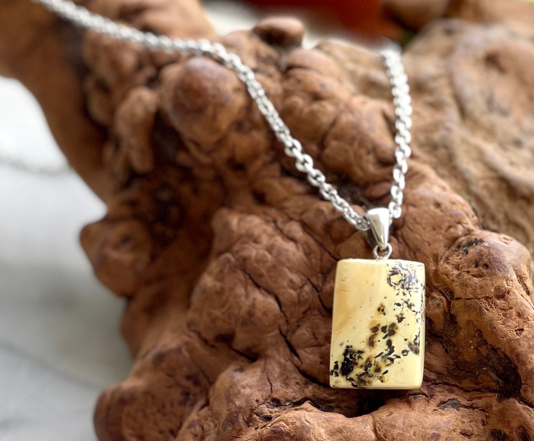 Vintage Butterscotch Natural Baltic Amber Pendant. Completely Natural and Handcrafted. Simplicity, Unique and Elegant.