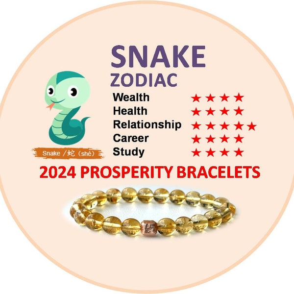 2024 Prosperity Bracelet For Snake Zodiac.