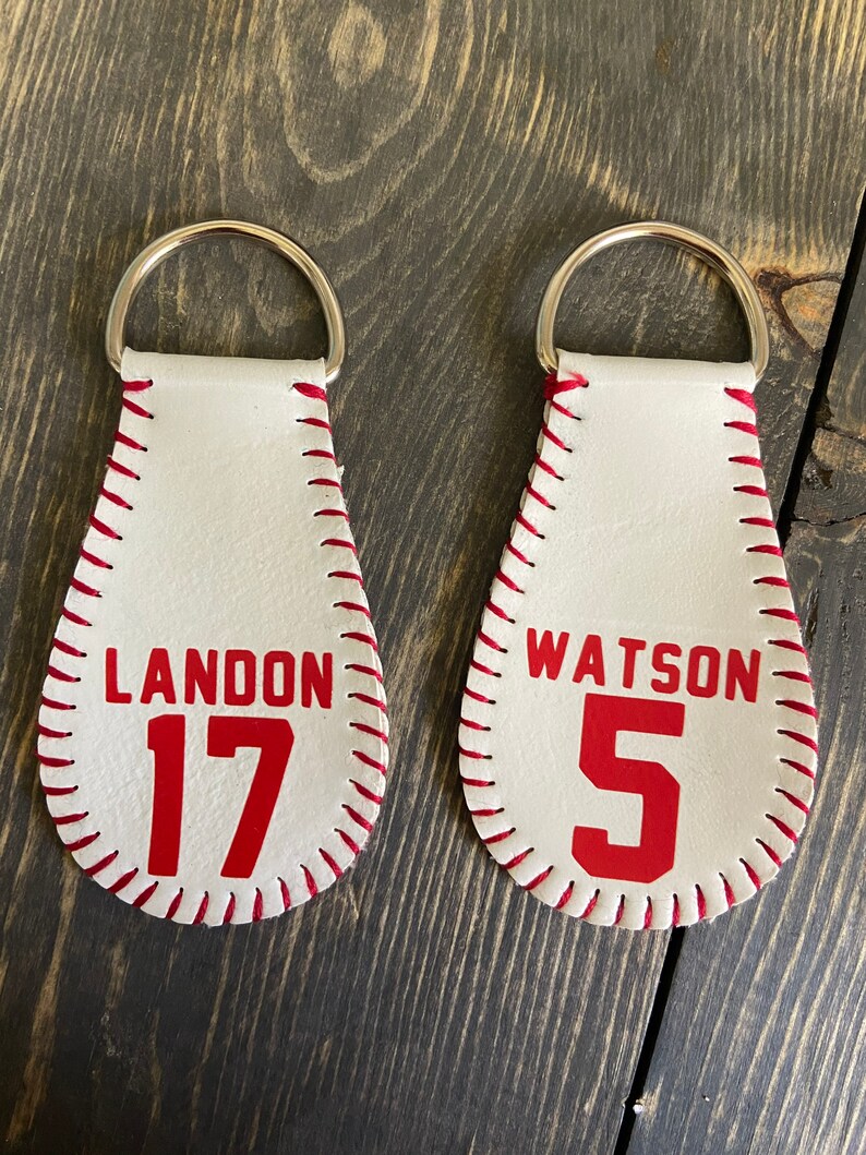 Baseball Keychain Etsy