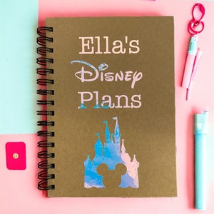 Disney Inspired Planning Book / Holiday Planning / Planning Book / Disney Notebook / Disney Planning / Disney Gift / Personalised / Disney