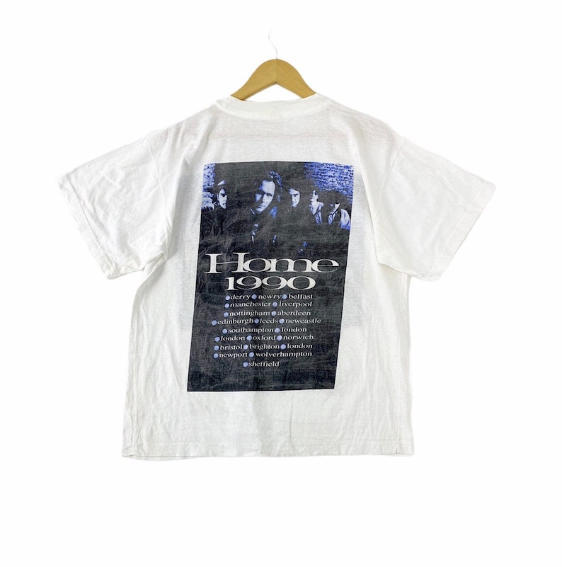 Vintage 90s 1990 hothouse flowers home album tour singles artwork drawing irish rock band punk grunge britpop metal pop art promo t-shirts