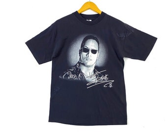 ヴィンテージ 2001 ザ・ロック Tシャツ 本物 WWF Tシャツ ワールド