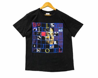 ビリー・ジョエル STORM FRONT ツアーTシャツ 1989-90 VINTAGE Billy Joel Storm Front Tour 89-90 Shirt Mens L Black