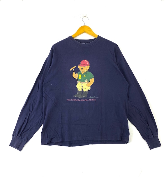 Vintage 90s Polo Ralph Lauren Polo Bear Big Image Nice Design