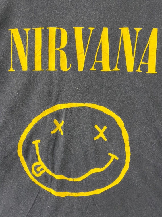 vintage 90s nirvana smiley icon album tour single… - image 3