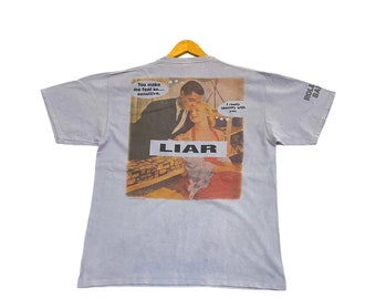 Vintage 1994 Henry Rollins Band I'm A Liar T-shirt White L Punk