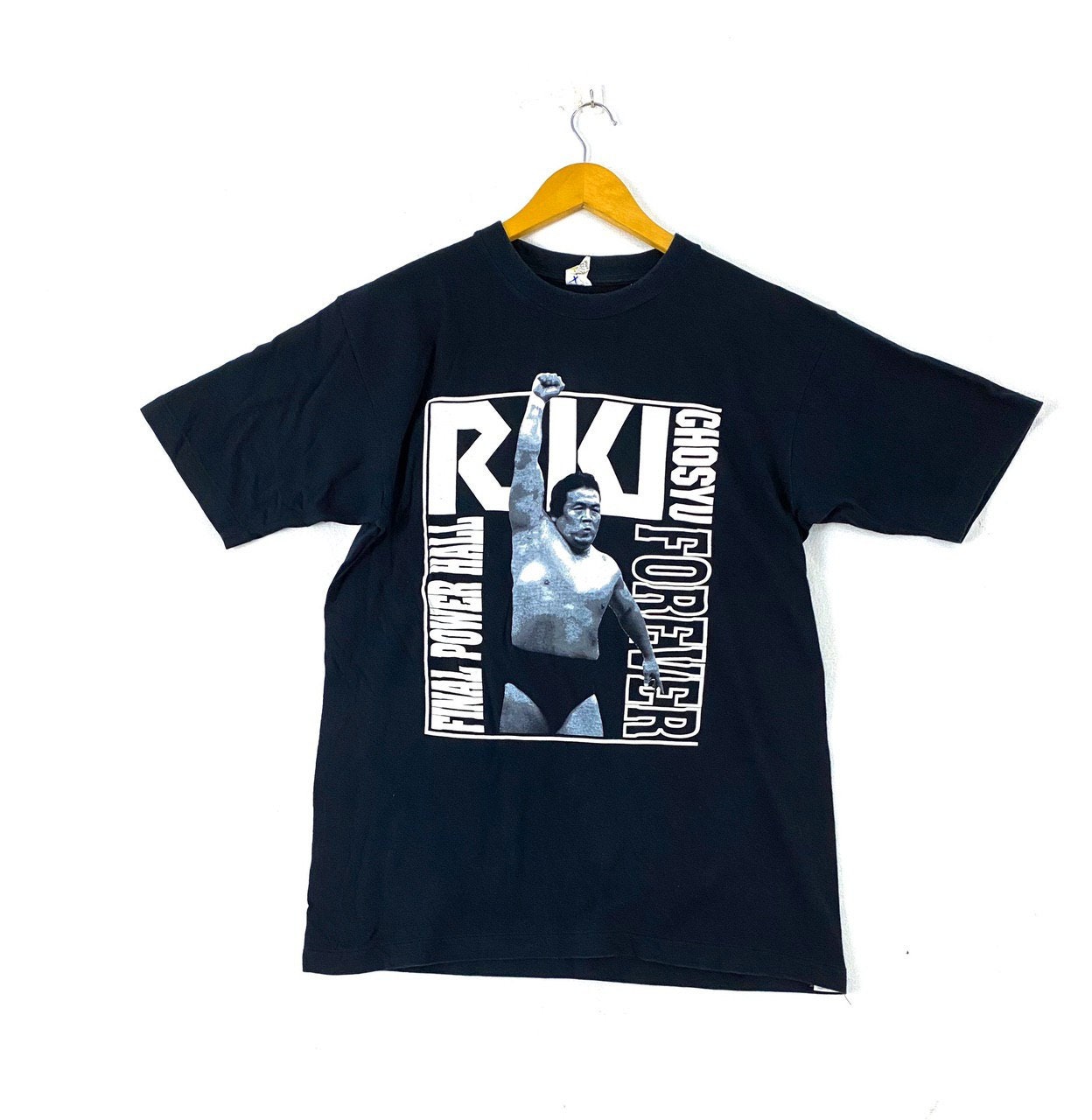 Choshu Riki 90sプロレスえび固め Tシャツ Choshu Riki 90sプロレスえび固め Tシャツ