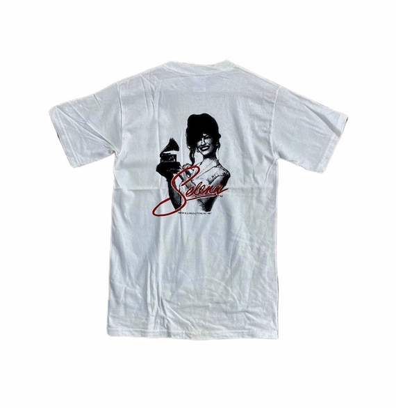 トップス 90's Selena RARE!! Vintage 90s Selena Quintanilla Potrait Chronology Tee