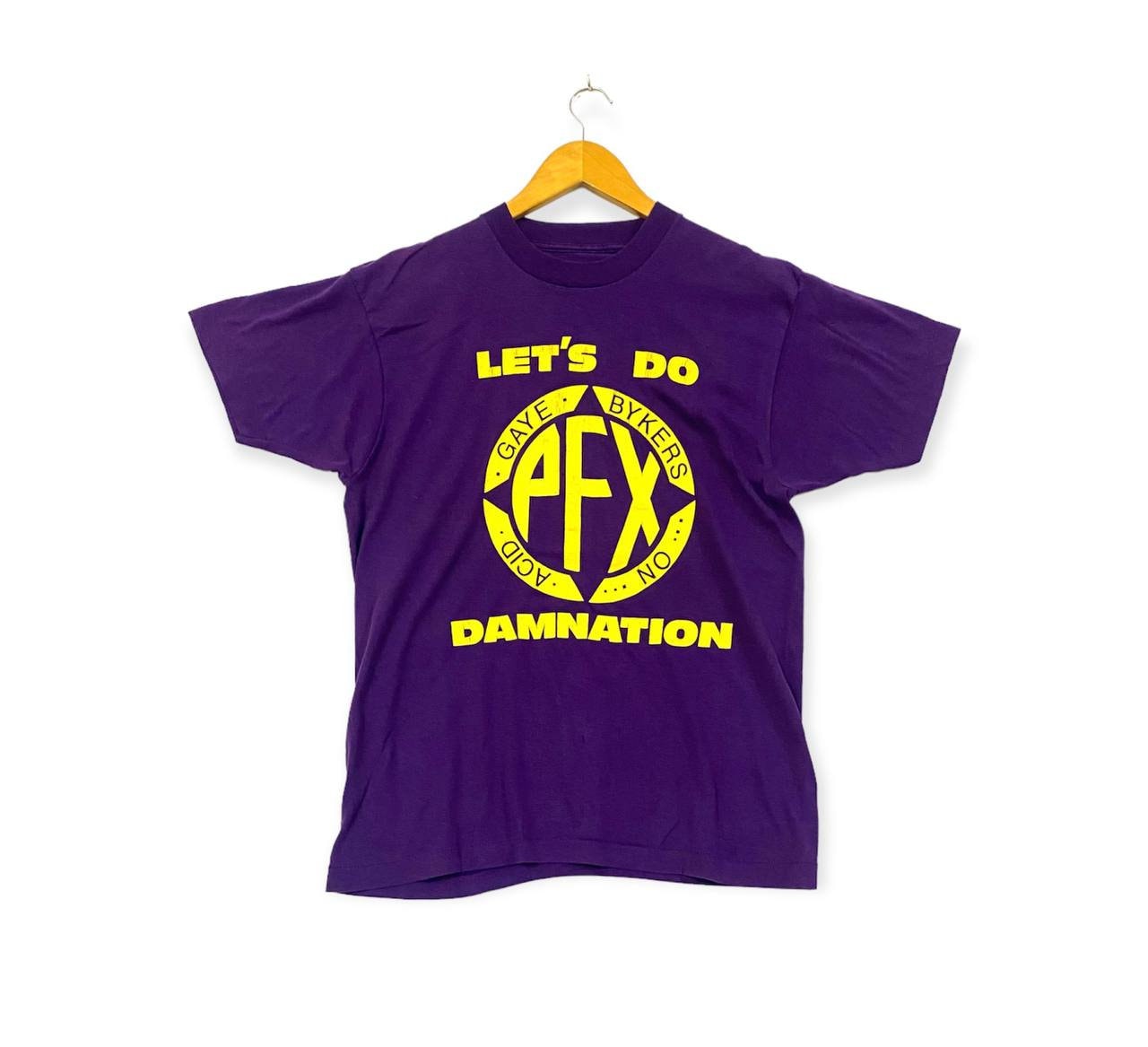 古着 80年代 肌寒 GAYE BYKERS ON ACID バンドTシャツ バンT メンズS  