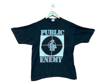 Vintage 90s Public Enemy Rap All Over Print T-shirt, XL - Etsy