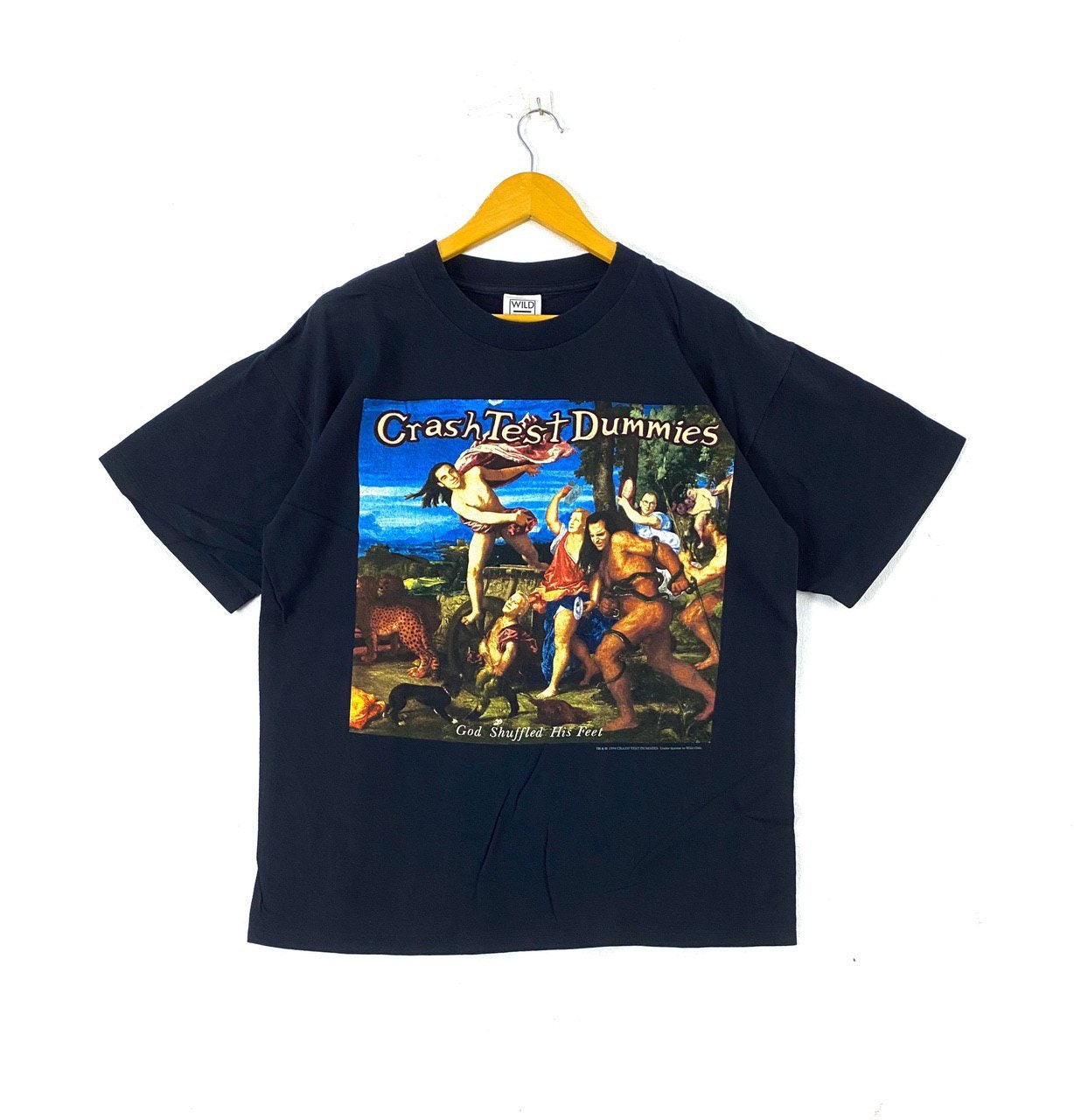 Vintage 90s 1993 Crash Test Dummies God Shuffled His Feet Big