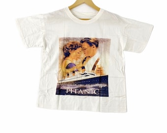 vintage 90er 1997 titanic großes Bild schönes Design Amerikanische Epische Romanze Desaster Film Film Rap Tees Icon promo T-shirts