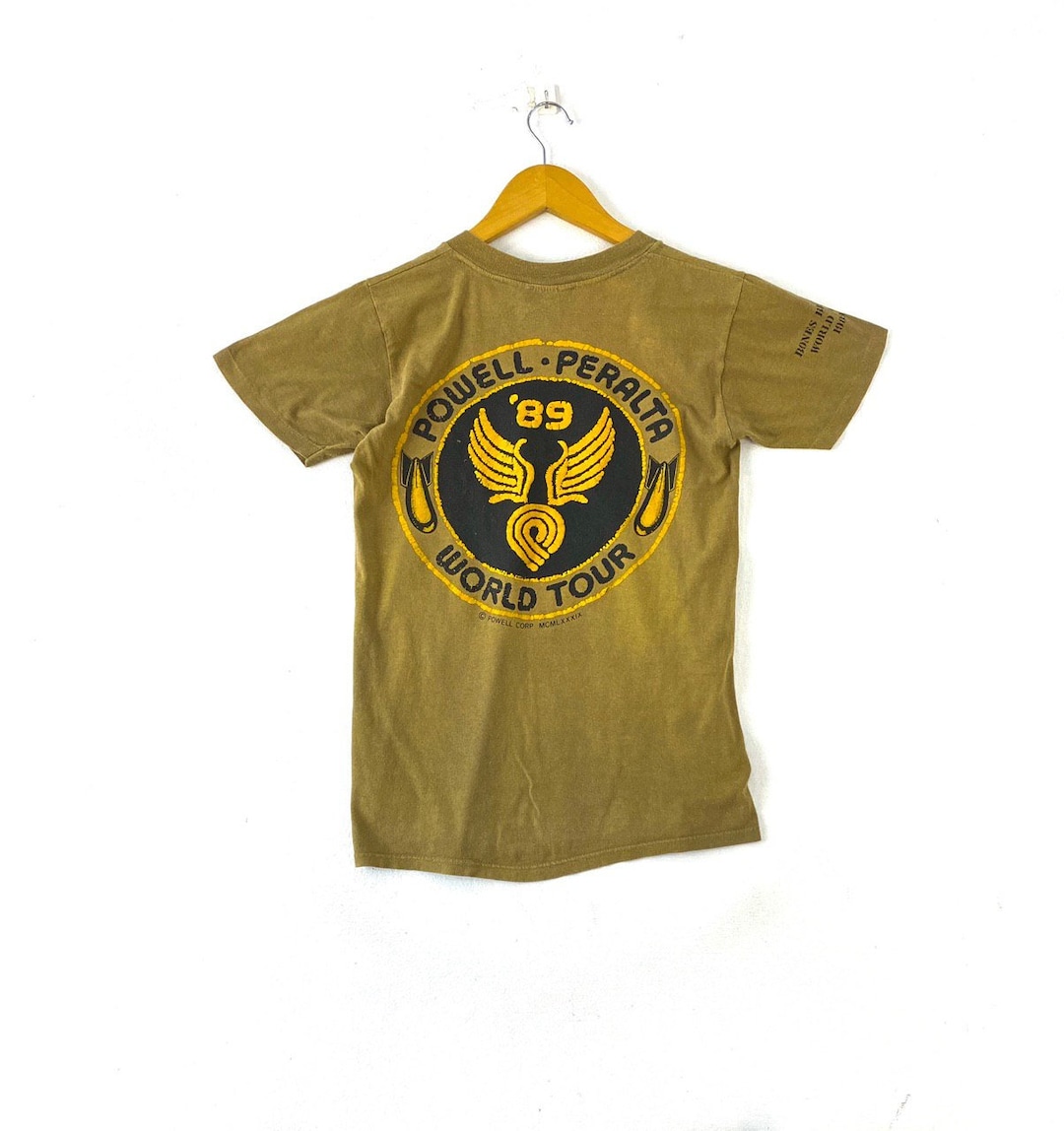 Vintage 80s 1989 Powell Peralta Bones Brigade World Tour Big Vintage 80s 1989 Powell Peralta Bones Brigade World Tour Big