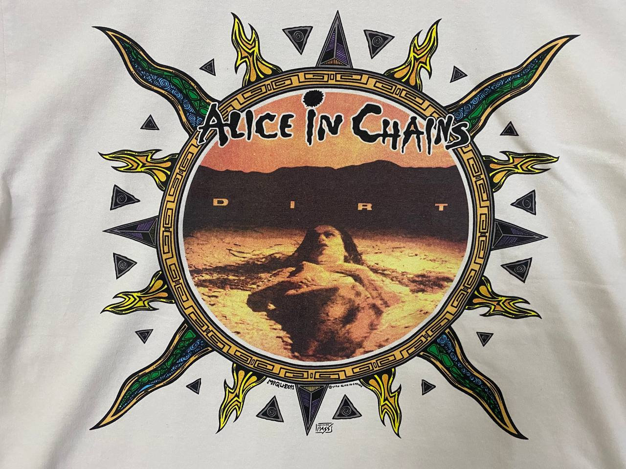 Alice In Chains Dirt Tシャツ BACKSTAGE PASS Vintage 90s 1992 ALICE IN CHAIN Dirt Backstage Pass Album Tour