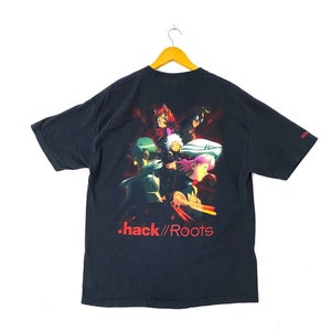 Vintage 00s .hack//Sign big image rare design bandai japan japanese anime manga akira lein evangelion ghost in the shell promo t-shirts