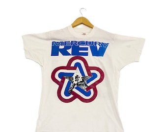 Vintage 90s 1991 MERCURY REV yerself is fu*ked album tour singles american indie rock band rare design collectable item grunge promo t-shirt