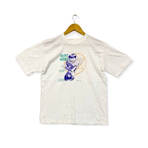 Vintage jaren 90 stille mobius grote afbeelding zeldzame ontwerp japan japanse anime manga stripboek televisieserie streetwear raptees promo t-shirts