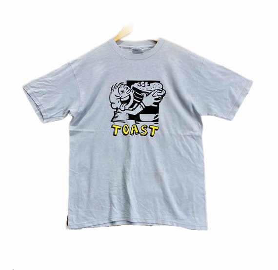 Vintage 90s Toast Nice Design Artwork Drawing Japan Japanese Punk