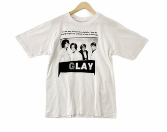 Vintage Glay Japanese Rock Band White Large T Shirt Glay Japan