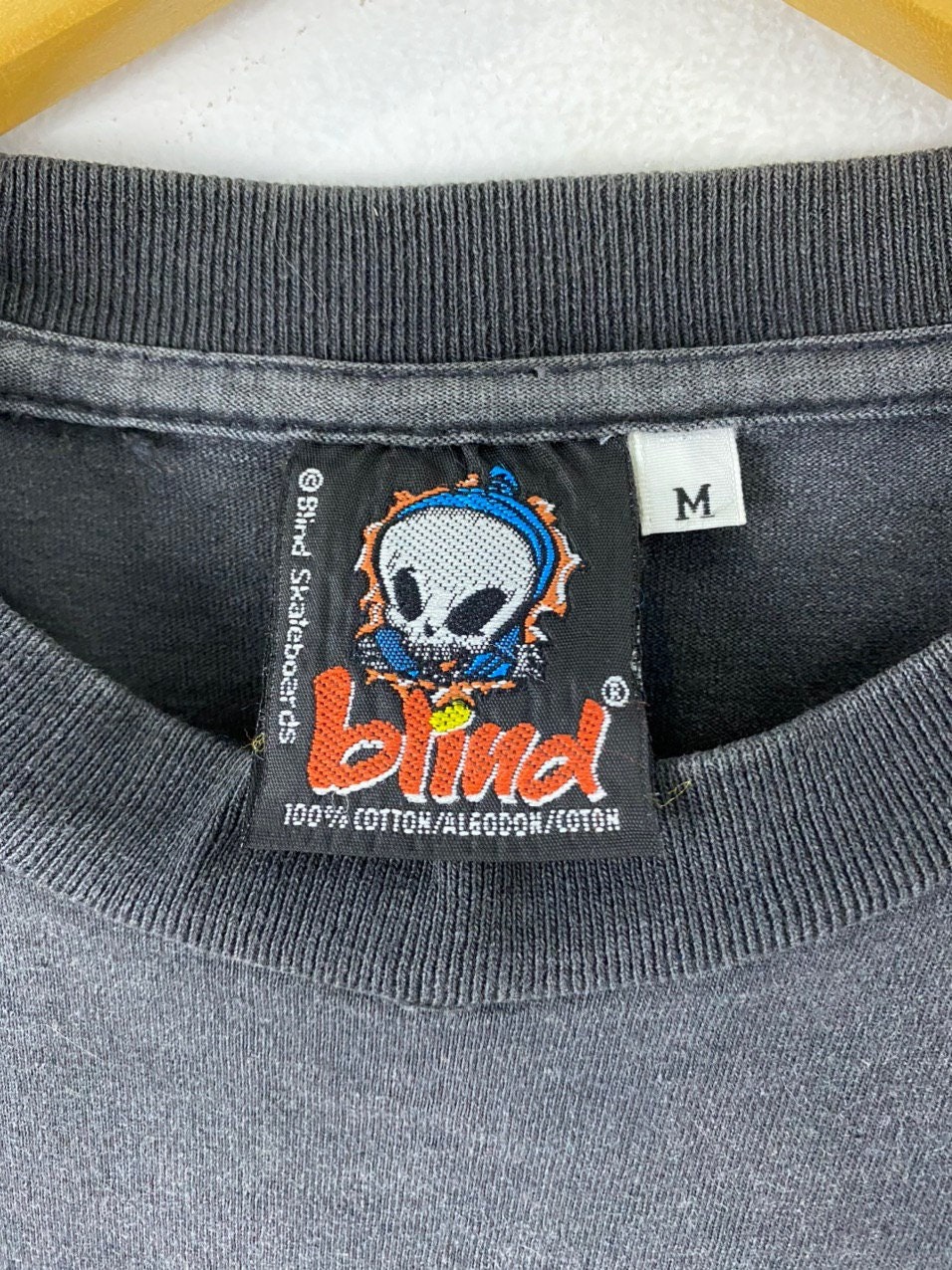 Vintage 90s Blind Skateboard Rare Design Big Image American