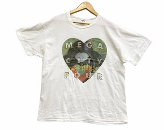 Vintage 90s 1993 MEGA CITY FOUR magic bullets album tour singles english indie rock band britpop grunge shoegaze rare promo t-shirts