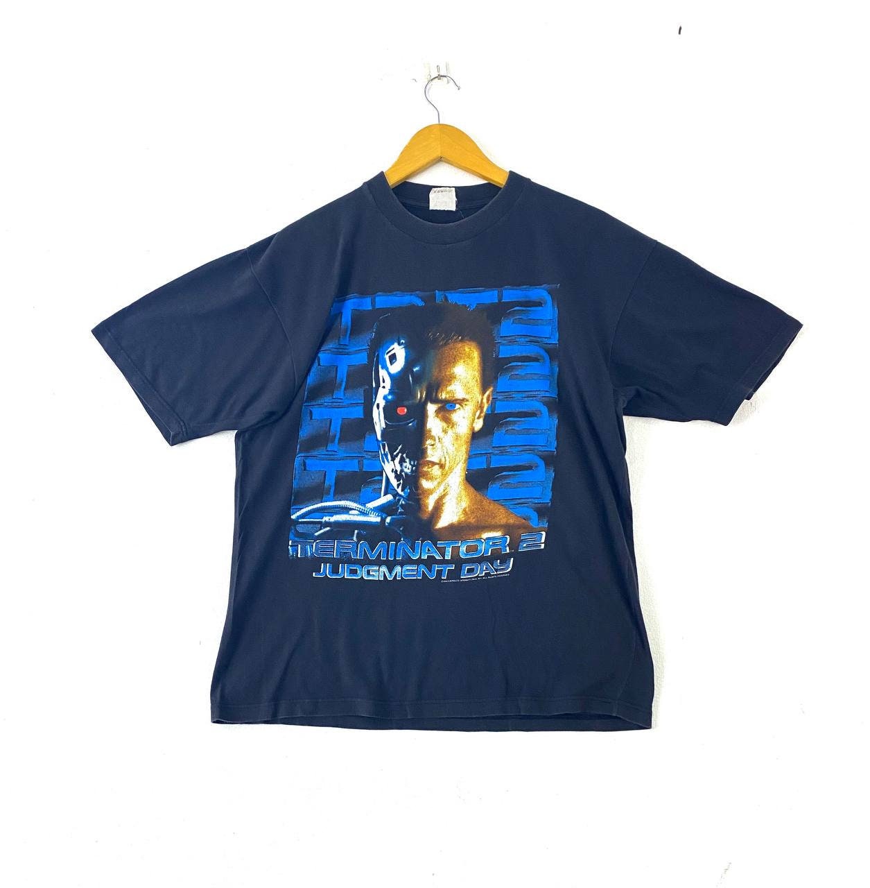 豪華ラッピング無料 Vintage Big Design Rare Day Judgment 2 Terminator 1991 90s トップス
