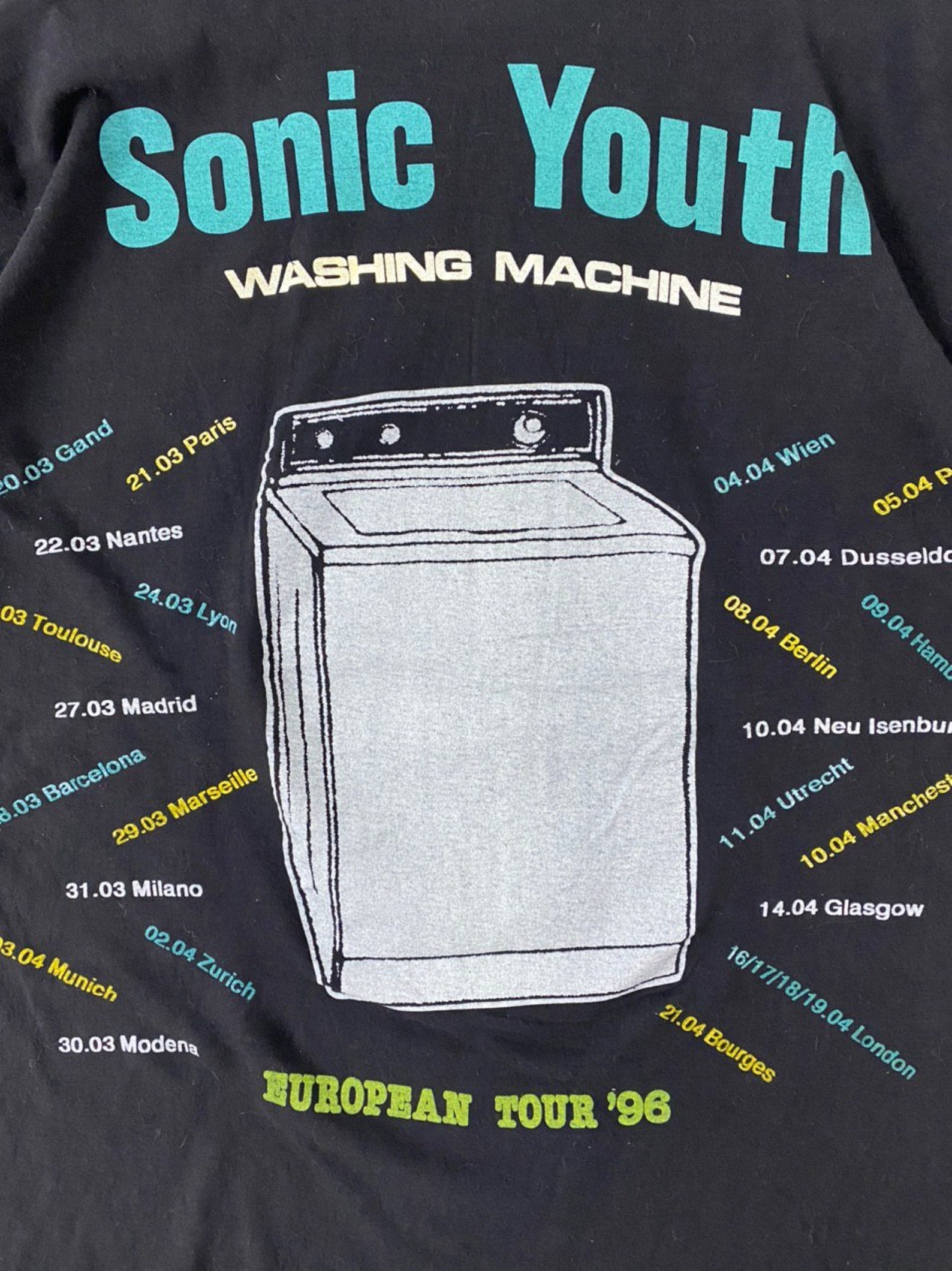 Vintage 90s sonic youth washing machine album tour rare Etsy