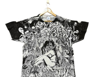 Vintage 1990 SEPTIC DEATH Pushead the Kuro Line Concert Tour Promo