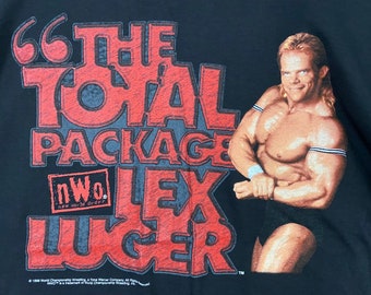 Vintage 90s 1998 Lex Luger the Total Package Big Image Nice Design