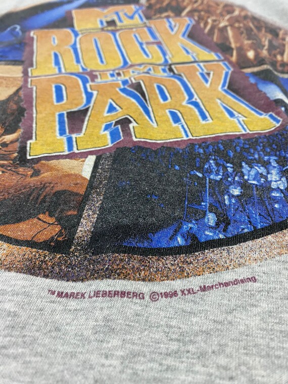 vintage 90s 1996 MTV rock im park big logo americ… - image 4
