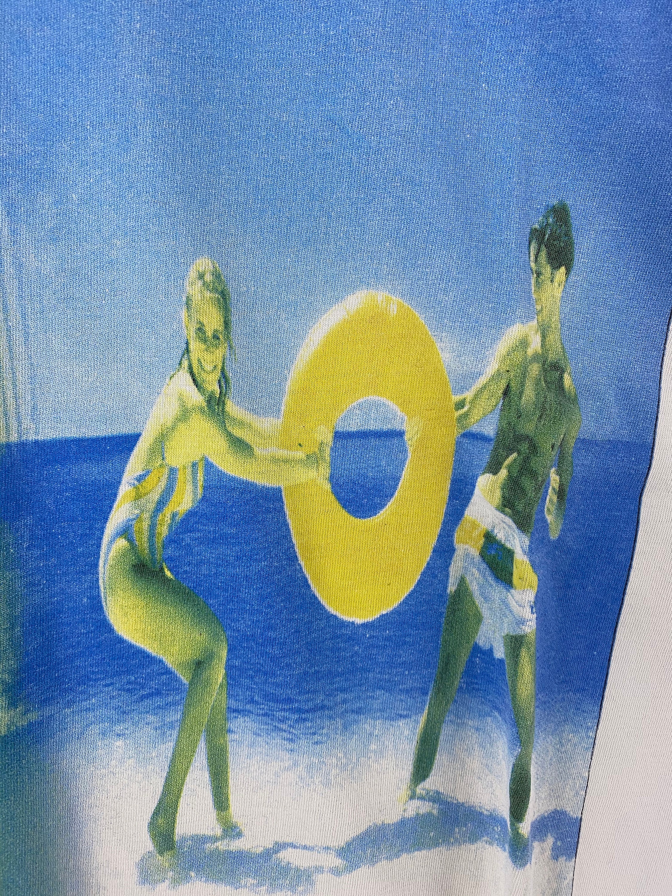 Chemise Vintage New Order Republic Tour 1993 - Taille XL, Blanc, Années 90, Occasion Très Bon état