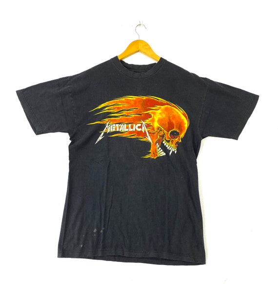 Kleding Gender-neutrale kleding volwassenen Tops & T-shirts T-shirts T-shirts met print 1994 Metallica Pushead T-Shirt Heren Large 