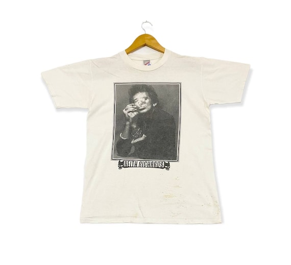 Buy Vintage 90s KEITH RICHARDS Big Image Rare Design English  