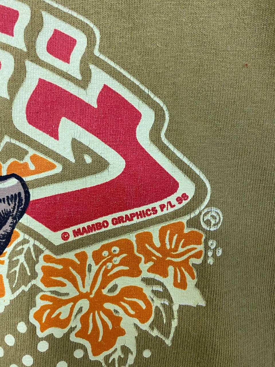 Vintage 90s 1999 MAMBO Rockin Jelly Bean Artwork Drawing Pop Art Rare