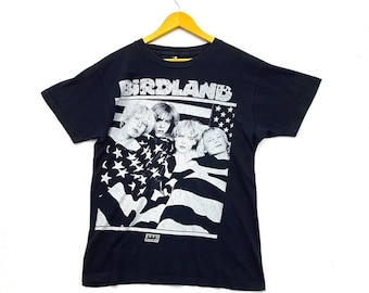Vintage 90s 1990 BIRDLAND tour álbum singles big image rare design english rock band britpop grunge punk metal streetwear promo camisetas