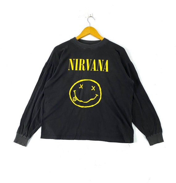 vintage 90s nirvana smiley icon album tour single… - image 1